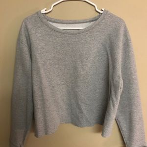 cropped sweatshirt
